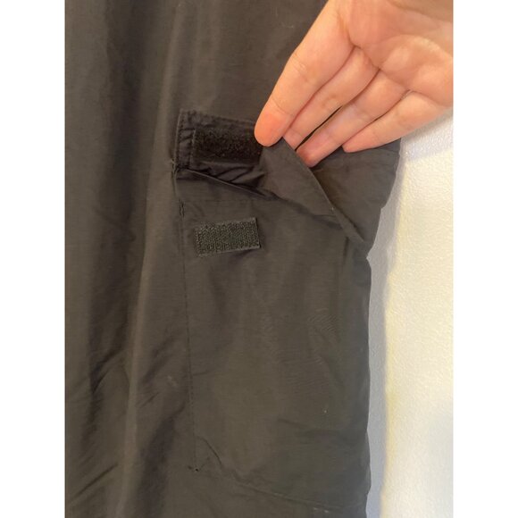 Mens Black Cargo Snow Pants W/ Elastic Waistband Size L - Picture 2 of 8